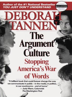 cover image of The Argument Culture